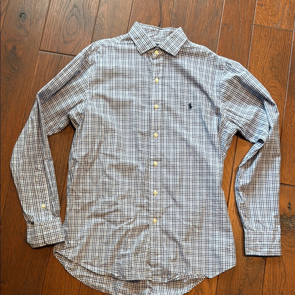 Polo Ralph Lauren Men's Blue Checkered Shirt
